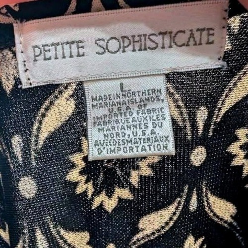 Petite‎ Sophisticate ~ Abstract Pattern sleeveless top ~ 100% Polyester ~ Large - Picture 5 of 10